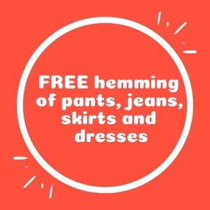 👍FREE hemming 👍